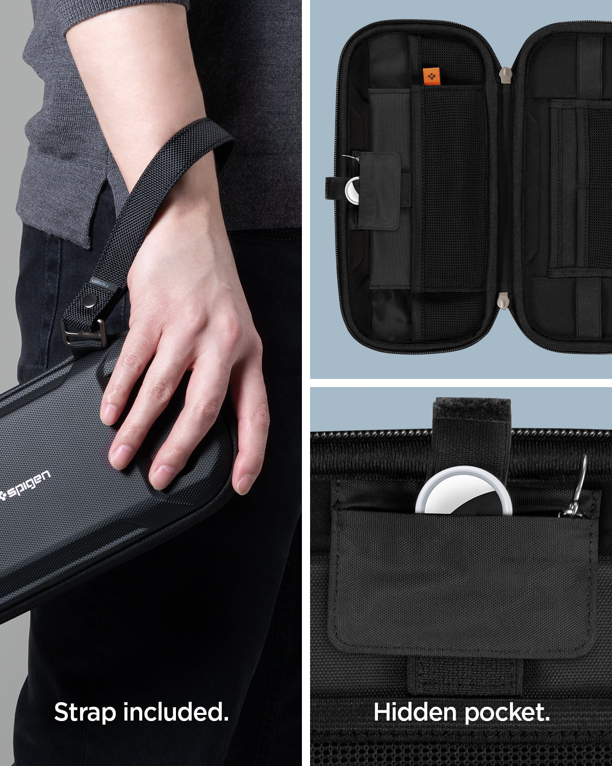 Spigen Rugged Armor Pro Apple Watch 46 mm hoesje zwart Spigen Rugged Armor Pro Apple Watch 46 mm hoesje zwart