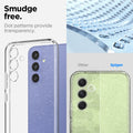 ACS05890 - Galaxy A54 5G Case Liquid Crystal Glitter in Crystal Quartz smudge free Crystal TPU provides transparency.