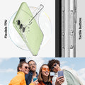 ACS05890 - Galaxy A54 5G Case Liquid Crystal Glitter in Crystal Quartz Flexible TPU, tactile buttons.