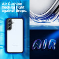 ACS07529 - Galaxy A55 5G Case Ultra Hybrid in Matte Black aircushion tech to fight against drops.