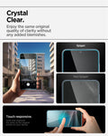 AGL07430 - Galaxy S25 Plus GLAS.tR EZ Fit in Clear showing the crystal clear. Enjoy the same original quality without any added blemishes, touch responsive, feels and responds the same as the original screen on your device