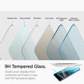 AGL09078 - Galaxy S25 Ultra GLAS.tR EZ Fit in Clear showing the 9H tempered glass, guard your display from scratches and harm's way with 9H tempered glass