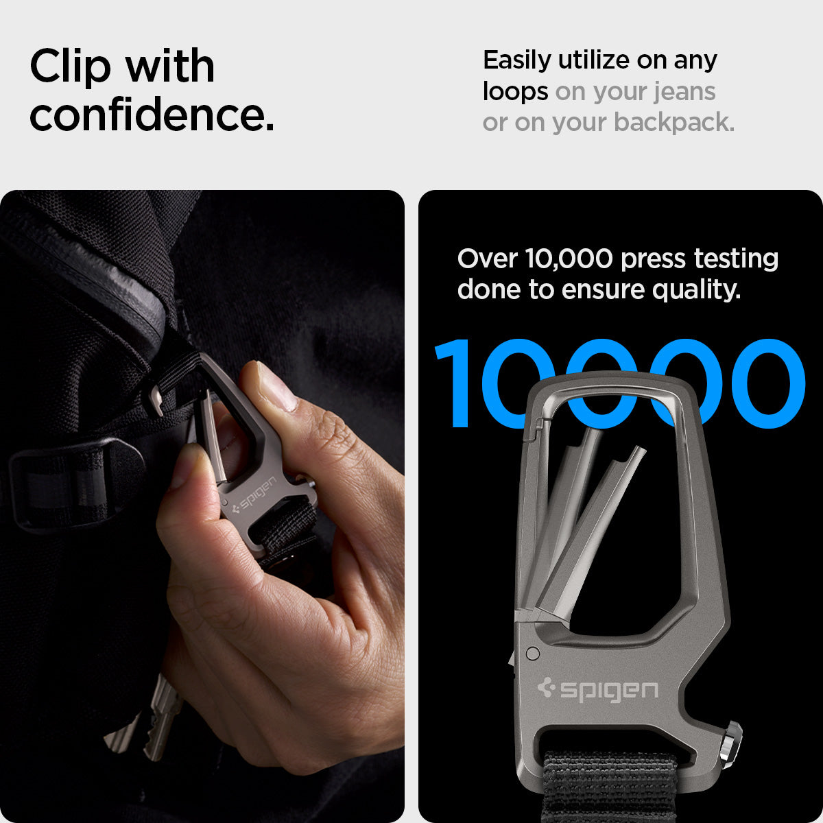 Carabiner + Keyring - Spigen.com Official Site – Spigen Inc