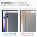 AGL06999 - Galaxy Tab S9+ Screen Protector EZ Fit GLAS.tR compatibility. Please check the model and year of the galaxy tab. only compatible with galaxy tab s9+, s10+ Not compatible with galaxy tab s8+s7+