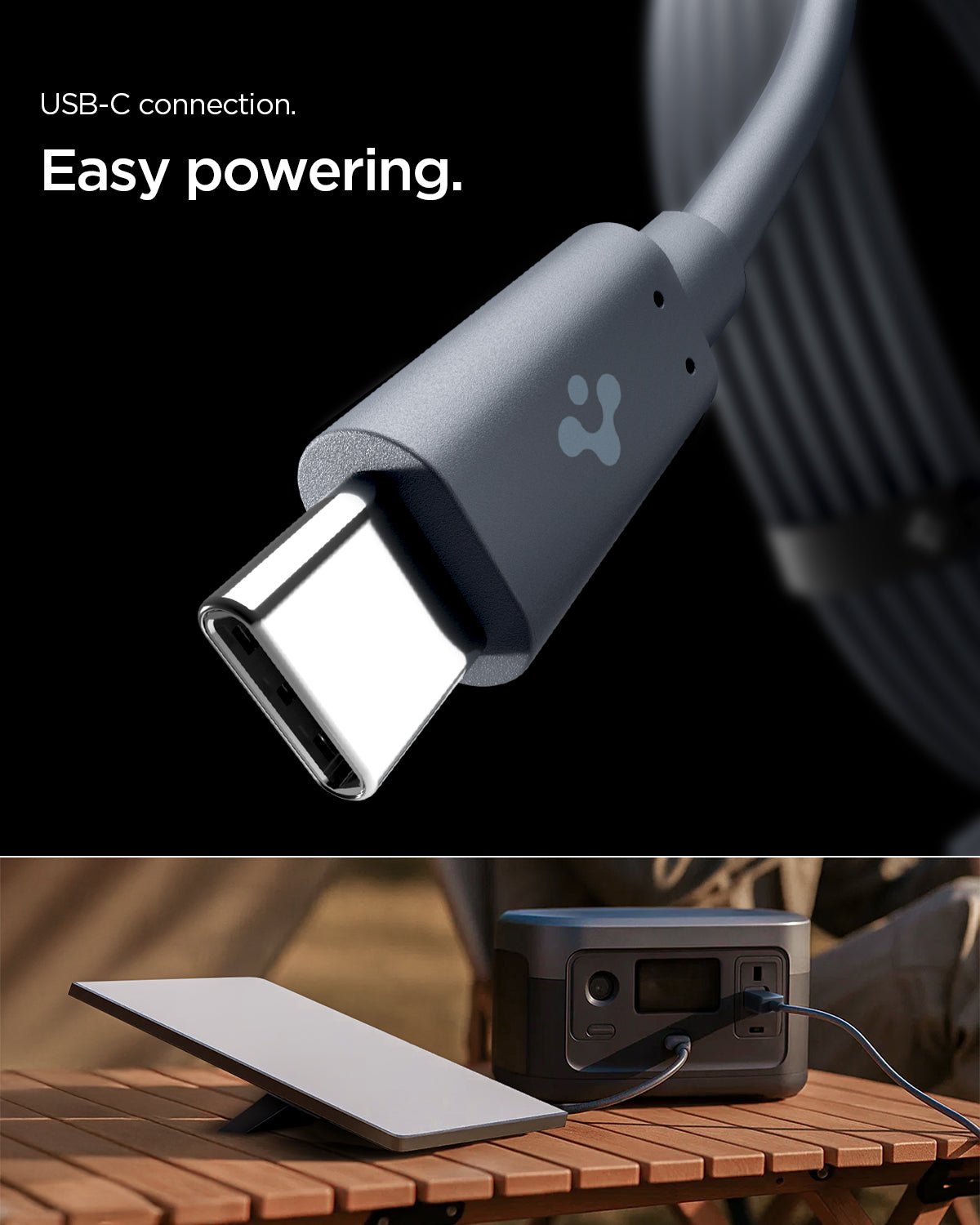 ACA09845 - Starlink Mini C to DC Cable | STL211-10 showing usb-c connection. easy powering