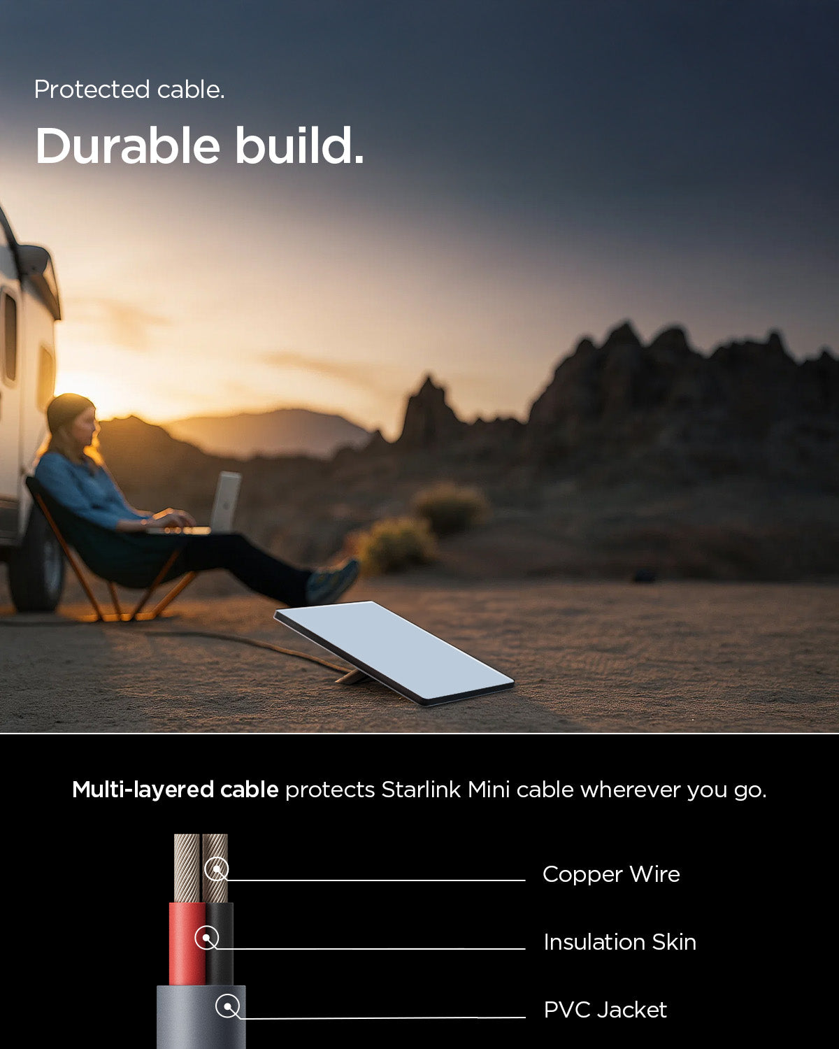 ACA09846 - Starlink Mini 3 in 1 Cable | STL213-10 showing durable build