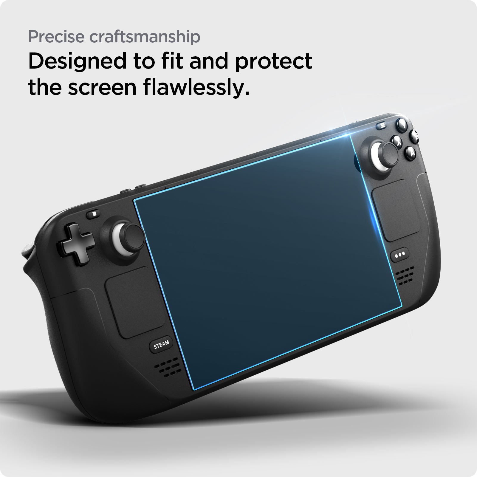 AGL05600 - Steam Deck Screen Protector EZ FIT GLAS.tR showing the precise craftsmanship. Designed to fit and protect the screen flawlessly