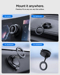 ACP11667 - STIK Dashboard Car Mount | STK100 (Mag Fit) showing the mount attached to a screen, dashboard, and windshield in a car