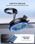 ACP11667 - STIK Dashboard Car Mount | STK100 (Mag Fit) showing the lock button activating suction to secure the mount in place