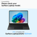 AGL08632 - Microsoft Surface Laptop 13.8-inch (2024) Glas.tR SLIM showing the compatibility only with surface laptop (2024) 13.8 inch