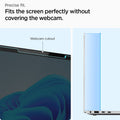 AGL08632 - Microsoft Surface Laptop 13.8-inch (2024) Glas.tR SLIM showing the precise fit, fits the screen perfectly without covering the webcan