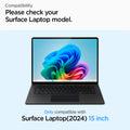 AGL08633 - Microsoft Surface Laptop 15-inch (2024) Glas.tR SLIM showing the compatibility only with surface laptop (2024) 13.8 inch