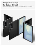 ACS11559 - Galaxy Z Fold 8 Air Fit Pro (Mag Fit) Black showing the Air Fit Pro MagFit product title graphic for Galaxy Z Fold8, alongside multiple angled views of the black case in folded, unfolded, and back positions, noting it is not compatible with Galaxy Z Fold 8