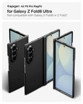 ACS11492 - Galaxy Z Fold 8 Ultra Air Fit Pro (Mag Fit) Black showing the Air Fit Pro MagFit product title graphic for Galaxy Z Fold 8 Ultra, alongside multiple angled views of the case in folded, unfolded, and back positions, noting it is not compatible with Galaxy Z Fold