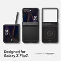 ACS09561 - Galaxy Z Flip 7 Case Tough Armor Pro (MagFit) in black showing designed for the Galaxy Z Flip 7