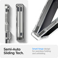 ACS09560 - Galaxy Z Flip 7 Case Ultra Hybrid Pro Neo One (Magfit) showing the semi-auto sliding tech. Smart hinge design for seamless folding and unfolding