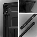 ACS01609 - Galaxy Tab S8 Plus Case Tough Armor Pro in black showing front and back and side.