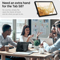 ACS01605 - Galaxy Tab S8 Case Tough Armor Pro in gunmetal need an extra hand for the tab s8 plus? no worries simply flip open the stand sit back and do what you got to do.
