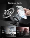ACP10259 - Spigen Tesla Air Vent Dashboard Mount showing strong magnetic hold compared to weaker mounts
