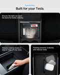 ACP10637 - Tesla Series - Center & Armrest Organizer Bundle showing the functionality