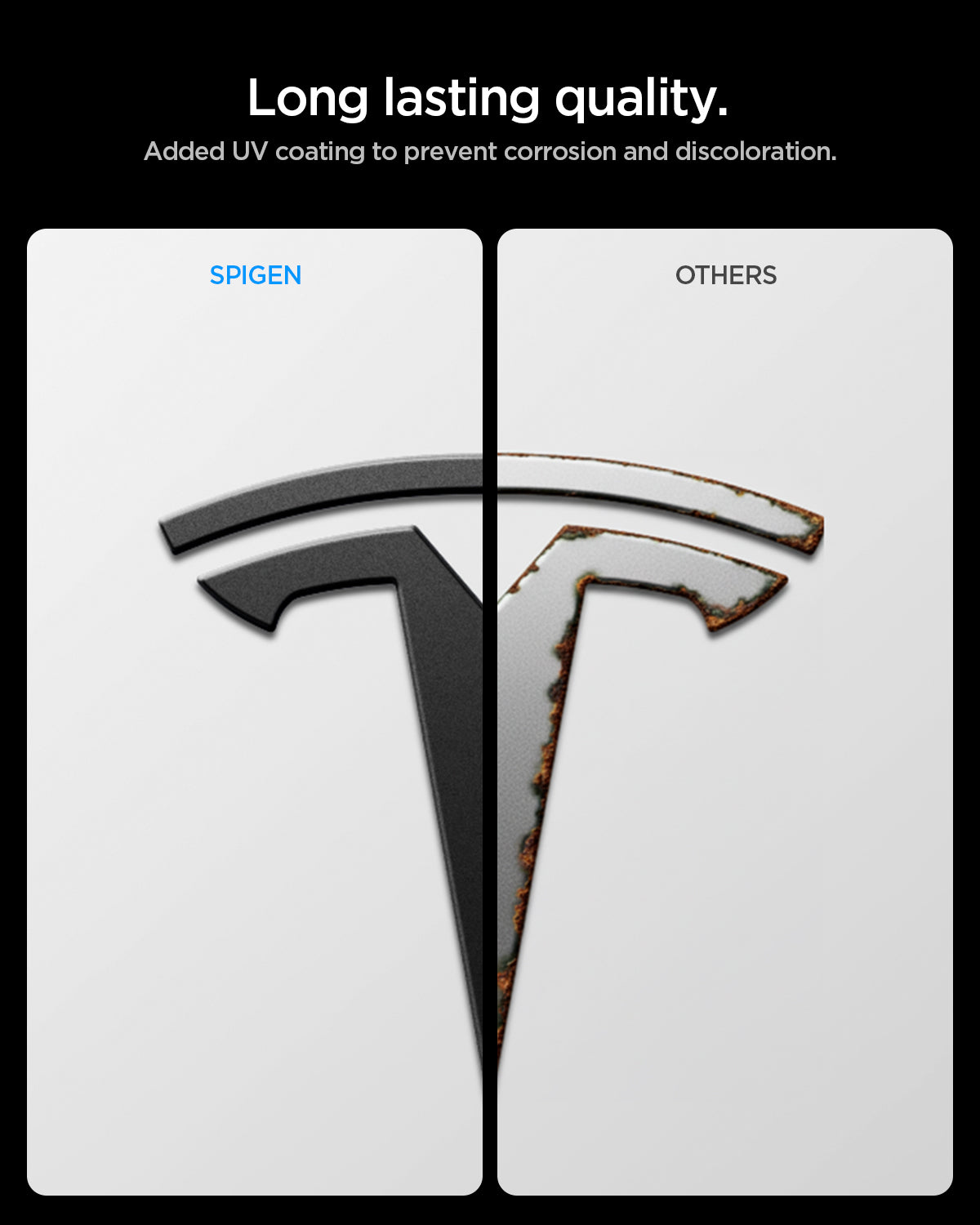 ACP11155 - Model Y Juniper (2025+) Front Emblem Logo Cover in Black showing