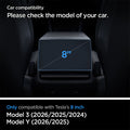 AGL07586 - Tesla Model 3 (2024) Screen Protector Glas.tR SLIM Anti-Glare (Rear) in Clear showing car compatibility. Please check the model of your car. Only comnpatible with tesla's 8 inch. Model 3 (2024-2026), Model Y (2025-2026)