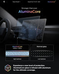 AGL10819 - Model Y Juniper (2025+) Screen Protector GLAS.tR EZ Fit | Anti-Glare 16 inch showing aluminacore