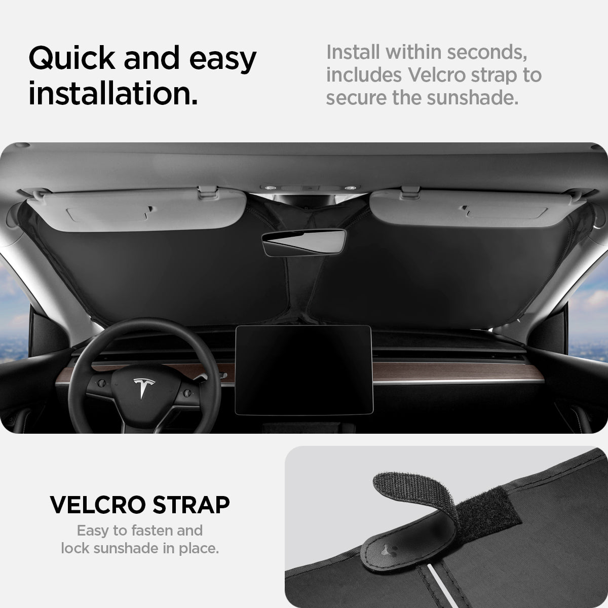 Spigen Tesla Model Y (~2024) Model 3 (2021-2023) sous Écran Plateau de Rangement Spigen Tesla Model Y (~2024) Model 3 (2021-2023) sous Écran Plateau de Rangement