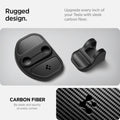 ACP07123 - Tesla Model Y & 3 Door Lock Cover TO320 in Black showing the rugged design. Upgrade every inch of your Tesla with sleek carbon fiber, sleek and sporty at every corner