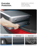 ACP11540 - Tesla Series Trunk Sill Guard showing a trunk sill guard protecting the loading edge from scratches with a sleek, easy-to-clean surface