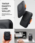 AFA07617 - MagSafe Card Holder Tintap (MagFit) in Black showing Tintap Magfit+ Card Wallet