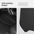 ACP07579 - Tesla Model Y WeatherBloc Floor Mat TLF-Y in Black showing the anti-making design, protect your center console and floor from wear and tear