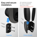 ACP04294 - Tesla Charging Wall Mount in dark silver easy and secure installation. All materials included for quick installation and a firm hold.