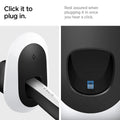 ACP04295 - Tesla Charging Wall Mount in white click to plug in. rest assured when plugging it in once you hear a click.