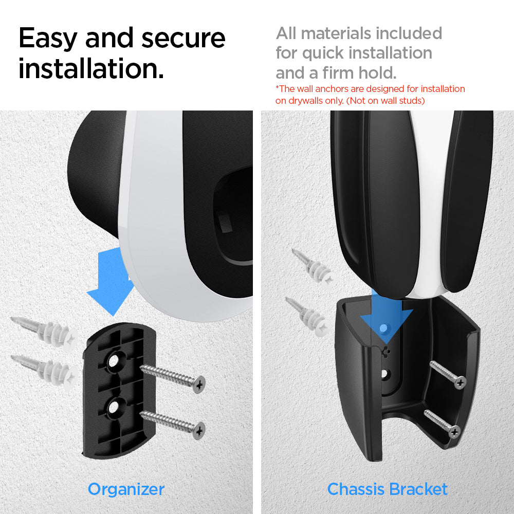 ACP04295 - Tesla Charging Wall Mount in white easy and secure installation. All materials included for quick installation and a firm hold.