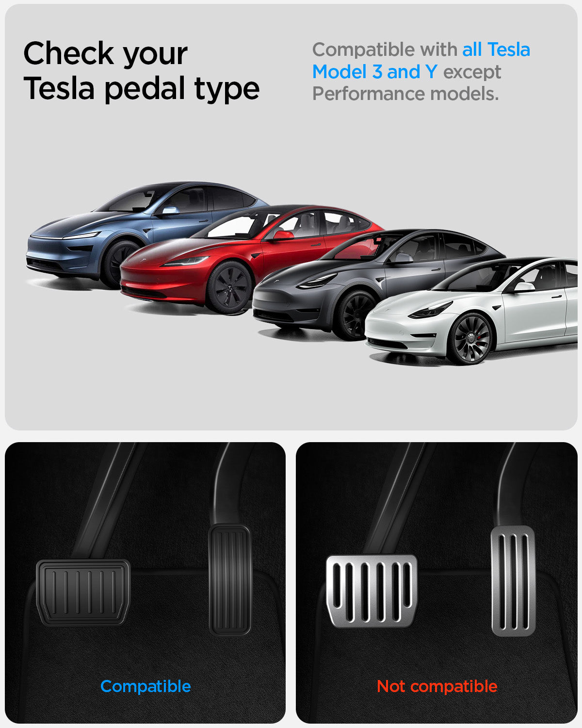 CTDMJ Tesla Performance Pedali per Tesla Model 3 e Tesla Model Y 2020-2025 Pedali Performance Pedal Pad Copertura Piedi Alluminio Antiscivolo Pedali Accessori (Nero CTDMJ Tesla Performance Pedali per Tesla Model 3 e Tesla Model Y 2020-2025 Pedali Performance Pedal Pad Copertura Piedi Alluminio Antiscivolo Pedali Accessori (Nero
