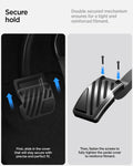 ACP11627 - Tesla Series - Pedal Covers Performance Line Design | TO200P showing Tesla pedal covers with double-secured installation system and reinforced fitment