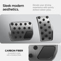 ACP07220 - Tesla Model Y & 3 Pedal Cover TO201 in Black sleek modern aesthetics Elevate your driving experience with sporty dotted rubber grips. Carbon fiber accelerate in style with a timeless finish.