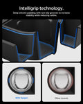 ACP10951 - Tesla Series - Sliding Console Organizer with Bottle Holder | TO220SC showing intelligrip technology. deep silicone padding with non slip grooves to increase stability while reducing rattles