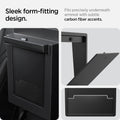 ACP04509 - Tesla Model Y & 3 - Center Console Hidden Storage Box sleek form fitting design. Fits precisely underneath armrest with subtle carbon fiber accents.