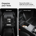 ACP07408 - Tesla Model Y 2025 Refresh & 3 Highland - Center Console Hidden Storage Box organize your tesla. Free up the clutter and make use of your console with the hidden storage box. Compare with and without spigen.
