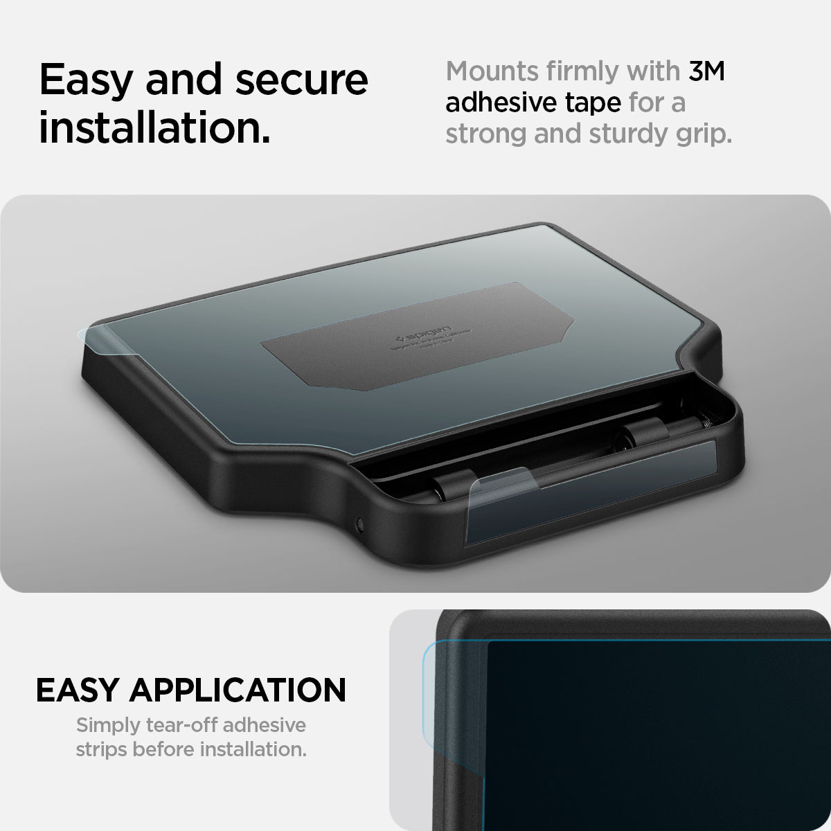 ACP07408 - Tesla Model Y 2025 Refresh & 3 Highland - Center Console Hidden Storage Box easy and secure installation. Mounts firmly with 3M adhesive tape for a strong and sturdy grip. Easy application. Simply tear off adhesive strips before installation.