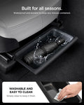 ACP10798 - Model Y Juniper (2025+) 2PK Underseat Organizer Box | TO222J showing built for all seasons. washable and easy to clean. simply wipe to keep it fresh