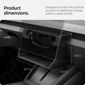 ACP08373 - Tesla Model 3 Highland Under Screen Organizer TO227H in Black showing its product dimensions.  Designed to offer the optimal amount of additional storage within a sleek profile. 