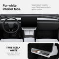 ACP11578 - Tesla Series - Under Screen Organizer | TO227H in White showing for white interior fans