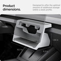 ACP11578 - Tesla Series - Under Screen Organizer | TO227H in White showing product dimensions