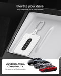 ACP11404 - Tesla Key Card Holder | TO243 1 Pack in White showing elevate your drive. Universal compatibility for all Tesla models
