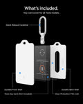 ACP11404 - Tesla Key Card Holder | TO243 1 Pack in White showing what's included