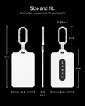 ACP11404 - Tesla Key Card Holder | TO243 1 Pack in White showing size and fit