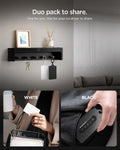ACP11405 - Tesla Key Card Holder | TO243 2 Pack in Black & White showing duo pack to share